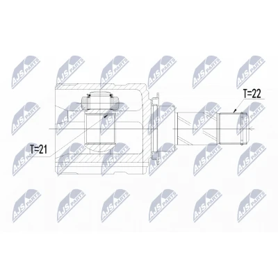 Bilde av Leddsett, drivaksel, Framaksel høyre, venstre, opel adam, corsa d, d skåp/halvkombi, vauxhall mk iii, 16 03 413, 9