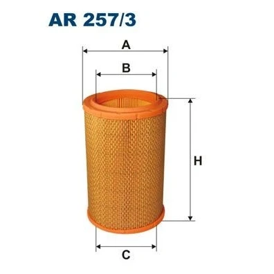 Bilde av FILTRON AR 257/3 Luftfilter 207 131,5 Filterinnsats