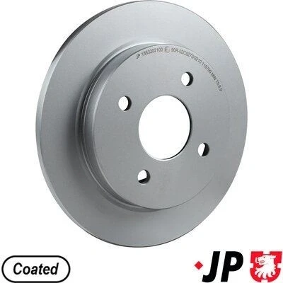 Bilde av JP GROUP 1563202100 Bremseskiver bakaksel 253 10,5 4 fullt ut belagt FORD: FIESTA 6, Sierra Mk2 Hatchback, Mk1 Hatchback