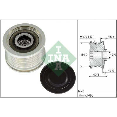 Bilde av INA 535 0317 10 Frihjul Dynamo spesialverktøy nødvendig for montering PEUGEOT: 5008 II, 208 I Hatchback, 508 SW, FIAT: Ducato III Minibuss