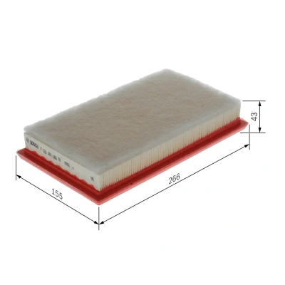 Bilde av BOSCH F 026 400 686 Luftfilter 43 154,5 266 Filterinnsats JEEP: Renegade SUV