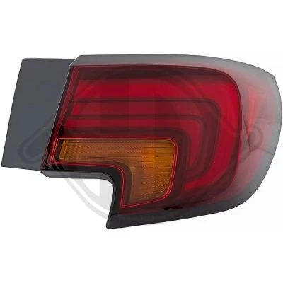 Bilde av DIEDERICHS 1808190 Baklykter høyre ytre del LED uten pæreholder OPEL: Astra K Hatchback