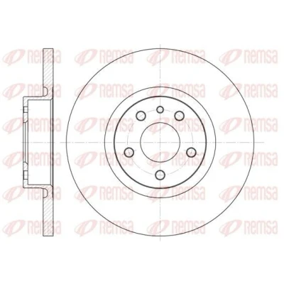 Bilde av REMSA 6512.00 Bremseskiver framaksel 281, 281 15 5 fullt ut ALFA ROMEO: 156 Sportwagon, Sedan