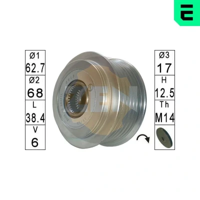Bilde av Frihjul, dynamo, hyundai,kia,toyota, 27415 33050