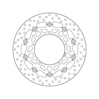 Bilde av BREMBO Bremseskive Serie Oro foran 320mm 5mm 5 hullet, todelt bremseskive, flytende 78B40871 Bremseskiver, Skivebremser