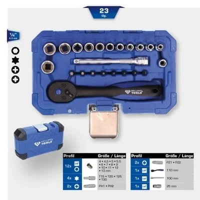 Bilde av KS TOOLS BT020023 Pipesett 1/4 firkant