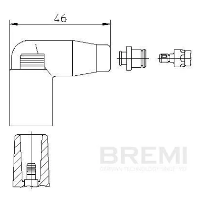 Bilde av BREMI 13552A1 Plugg, tennspole