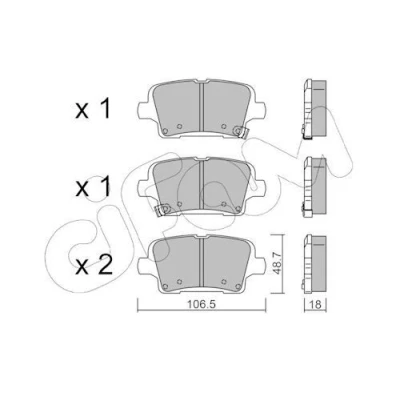 Bilde av CIFAM 822 1181 0 Bremseklosser med akustisk slitasjevarsel OPEL: Insignia B Sports Tourer, Grand Sport