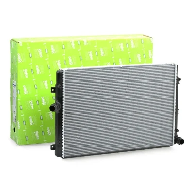 Bilde av VALEO 734333 Radiator Aluminium 650 454 34 Kjøleribber satt sammen mekanisk VOLKSWAGEN: Touran I, Passat B6 Variant, Caddy 3, AUDI: A3 Sportback