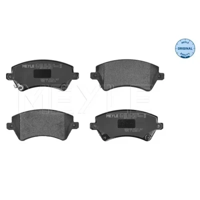 Bilde av MEYLE 025 237 6617/W Bremseklosser ORIGINAL Quality framaksel med akustisk slitasjevarsel antihyle blikk TOYOTA: Corolla IX Hatchback