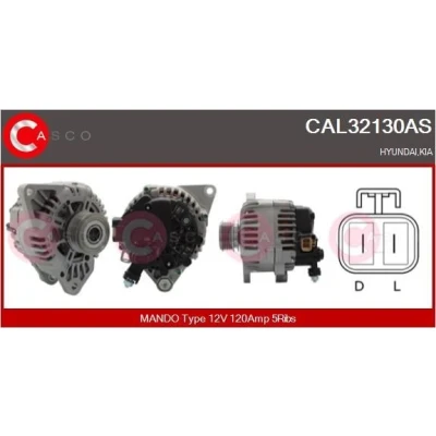 Bilde av CASCO CAL15157AS Dynamo 12V 80A PEUGEOT: 106 II Hatchback