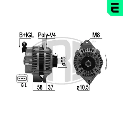 Bilde av ERA 209367A Dynamo 14V 75A SUZUKI: SWIFT 3