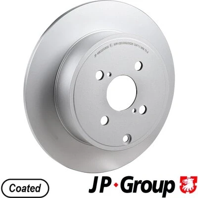 Bilde av JP GROUP 4863200800 Bremseskiver bakaksel 279 9 4 fullt ut belagt TOYOTA: Corolla IX Hatchback, Station Wagon, Verso