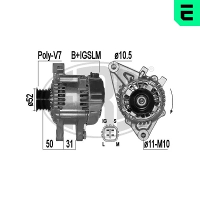 Bilde av Dynamo, toyota land cruiser prado, 27060 31010, 31011