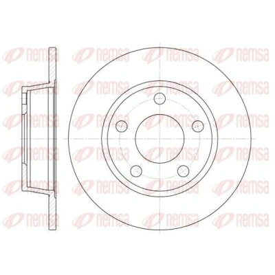 Bilde av REMSA 6723.00 Bremseskiver bakaksel 255, 255 10 5 fullt ut AUDI: A6 C5 Avant, Sedan, Allroad C5, HYUNDAI: i30 I Stasjonsvogn, Hatchback