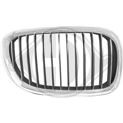 Bilde av DIEDERICHS 1244040 Radiatorgitter høyre krom/sort BMW: 7
