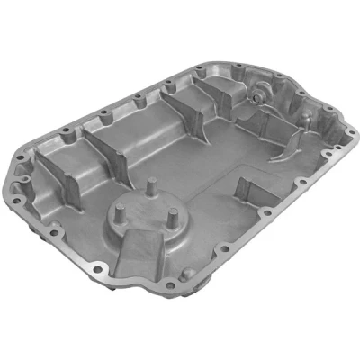 Bilde av VAICO V10 0877 Bunnpanne med oljeplugg uten hull for oljenivåmåler, tetningsring, oljekartetning Aluminium Original Quality