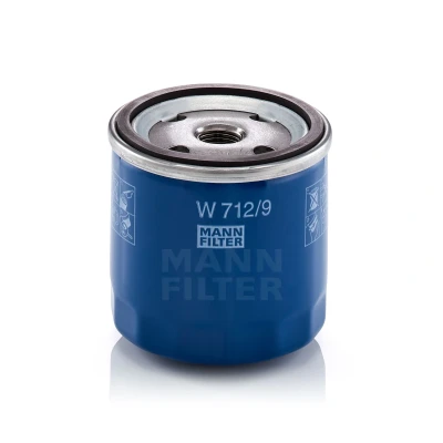 Bilde av MANN FILTER W 712/9 Oljefilter M 16 X 1.5 med en retursperreventil Påskruingsfilter CITROËN: Ami Stasjonsvogn, 2CV Sedan