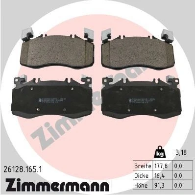 Bilde av Bremseklosser sett, Framaksel, mercedes benz a klass [w177], cla [c118], shooting brake [x118], gla [h247], 000 420 2203, 23