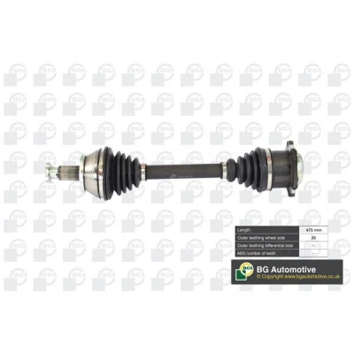 Bilde av BGA DS9628L Drivaksel framaksel venstre 476 SKODA: Fabia 1 Combi, I Sedan, Roomster, VOLKSWAGEN: Polo IV Hatchback