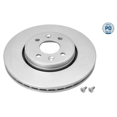 Bilde av MEYLE 16 83 521 0004/PD Bremseskiver framaksel 280 24 4 100 ventilert Sink lamell belagt høy karbon med skruer PD Quality RENAULT: CLIO 3
