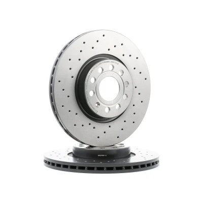 Bilde av BREMBO XTRA LINE 09.9772.1X Bremseskiver 312 25 5 perforert / ventilert belagt høy karbon med skruer AUDI: TT Coupé, A3 Hatchback, Sportback