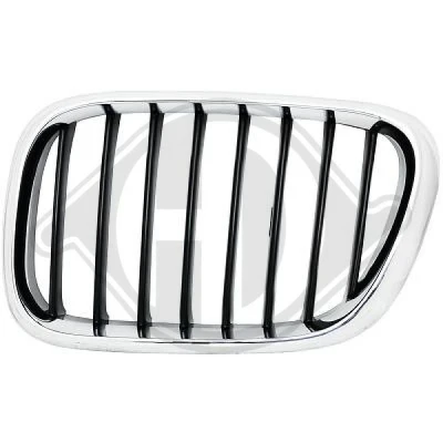 Bilde av DIEDERICHS 1290041 Radiatorgitter venstre krom/sort BMW: X5
