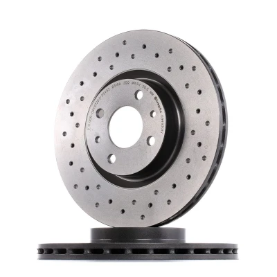 Bilde av BREMBO XTRA LINE 09.4939.1X Bremseskiver 284 22 4 perforert / ventilert belagt høy karbon med skruer FIAT: BRAVO 2, Doblo I Cargo, Stilo Hatchback