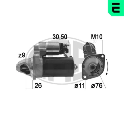 Bilde av ERA 220972A Starter 12 1,7 9 BMW: X1, X3, 1 Hatchback