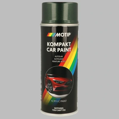 Bilde av MOTIP 53554 Kjøretøy kombinasjonslakk 400ml spray grønn Kompakt black matt 12 ml