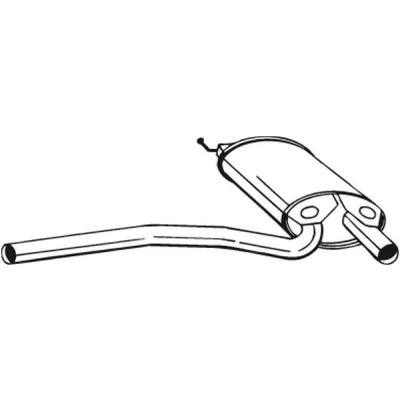 Bilde av Mellomlyddemper, audi a4 b5, b5 avant, 8D0253409AB, 8D0253409AC