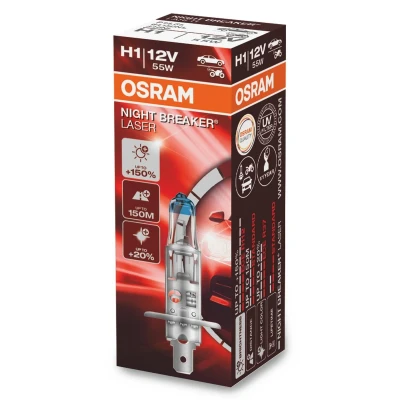 Bilde av OSRAM 64150NL Lyspære, fjernlys H1 12V 55W Halogen FORD: MONDEO 4 Turnier, S Max Mk1, Transit V363 Flatvogn lastebil / Chassis, VOLVO: V70 2, XC90 I