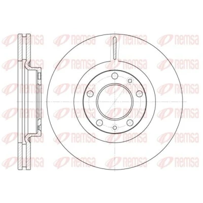 Bilde av REMSA 6693.10 Bremseskiver framaksel 283,1, 283,1 26 5 ventilert PEUGEOT: 508 I SW, 607 Sedan, 407 SW