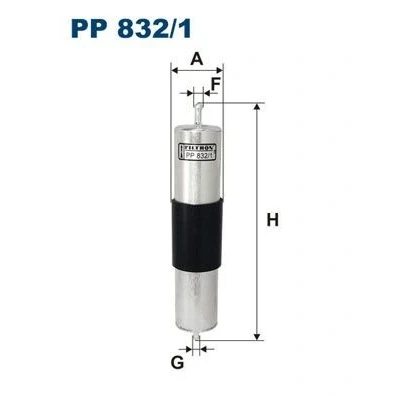 Bilde av FILTRON PP 832/1 Drivstoffilter ledningsfilter 8 BMW: 5 Sedan, Touring, 3 Touring