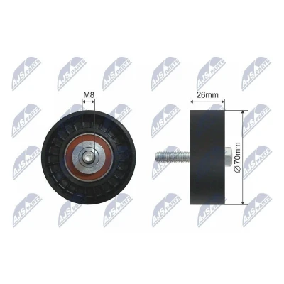 Bilde av NTY RNK FR 004 Styrerulle MAZDA: 6 Hatchback, Stasjonsvogn, FORD: Focus Mk1 Escort Cabrio