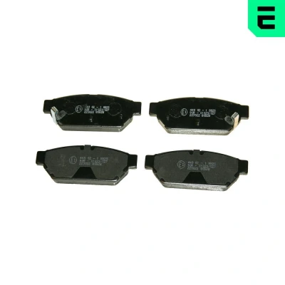Bilde av OPTIMAL BP 09862 Bremseklosser bakaksel med akustisk slitasjevarsel MITSUBISHI: Carisma Sedan, Lancer Stasjonsvogn, Hatchback