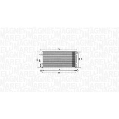 Bilde av Kondensator, klimaanlegg, abarth,alfa romeo,fiat,lancia, 1850158, 1850168, 50526515, 51826520, 55700408, 93168140