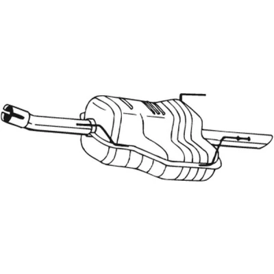 Bilde av sluttlyddemper, opel astra g sedan, sedan classic, 13158589, 13158596, 5852432, 5852436, 854147, 93197198