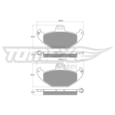 Bilde av Bremseklosser sett TOMEX Brakes TX 12 38