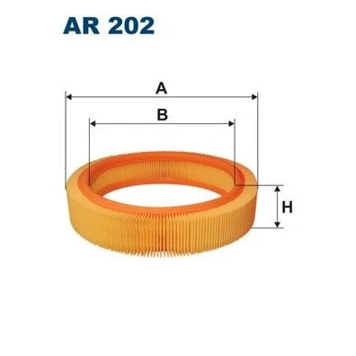 Bilde av FILTRON AR 202 Luftfilter 52,5 262 Filterinnsats OPEL: Vectra A Sedan, Rekord D Stasjonsvogn, Omega Caravan