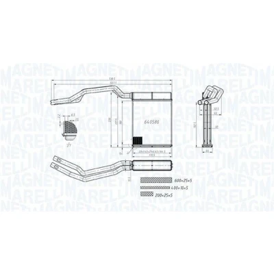 Bilde av MAGNETI MARELLI 350218453000 Varmeveksler