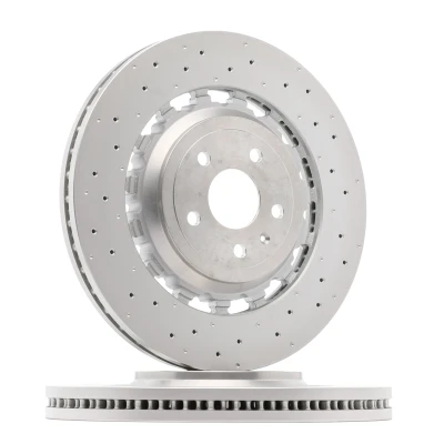 Bilde av BREMBO 09.D174.43 Bremseskiver 370 34 5 perforert / ventilert, todelt bremseskive belagt høy karbon AUDI: TT Coupé