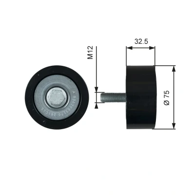 Bilde av GATES T36741 Styrerulle Micro V UNIQUE FIT