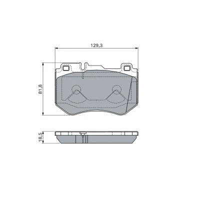 Bilde av BOSCH 0 986 460 127 Bremseklosser Low Metallic