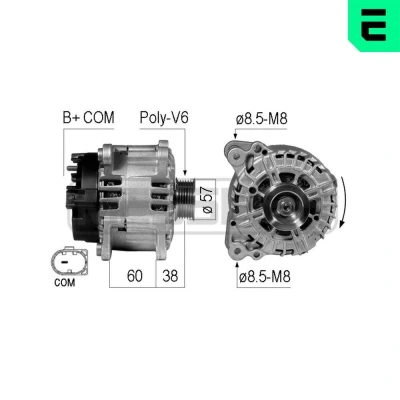 Bilde av Dynamo, audi a4 allroad b8, b8 avant, a5, a5 cabriolet, sportback, q5, 059 903 016 E, EX, G, 90