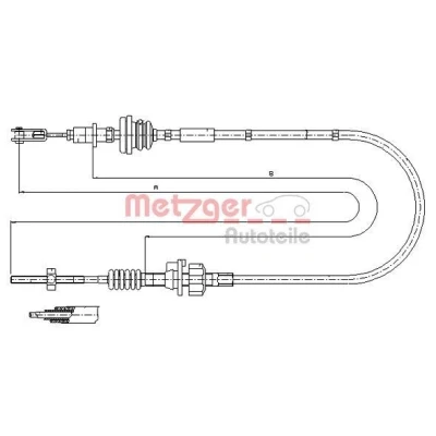 Bilde av METZGER 11.2255 Koplingskabel COFLE PEUGEOT: 107 Hatchback