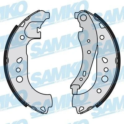 Bilde av LPR 01181 Bremsesko 228,6 42 med håndbremsarm SMART: Forfour II Hatchback