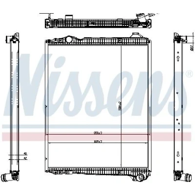 Bilde av Radiator NISSENS 606323