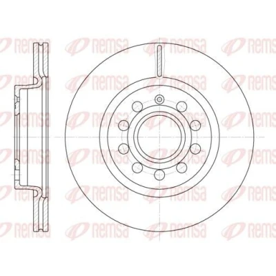 Bilde av REMSA 6647.10 Bremseskiver framaksel 279,9, 279,9 22 9 ventilert VOLKSWAGEN: Caddy 3, GOLF 5, 6, SKODA: Octavia 2 Combi, Yeti, 1 Combi