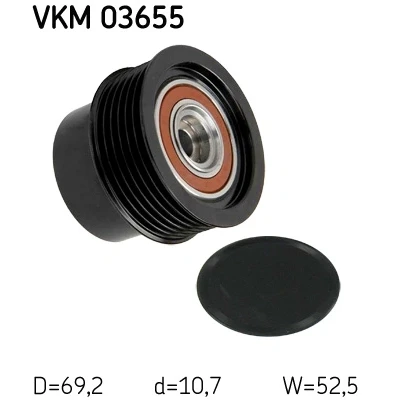 Bilde av SKF VKM 03655 Frihjul Dynamo 52,5 VOLVO: V70 3, XC60 I, V60 LAND ROVER: Freelander 2 SUV